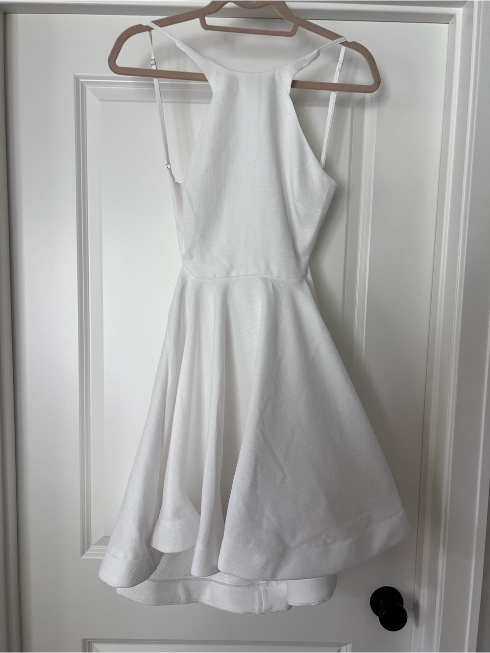 White Fit-and-Flare Mini Dress